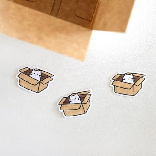 LuLuFun Studio Cat Decorative Paper Stickers - 21 Piece Planner Decals