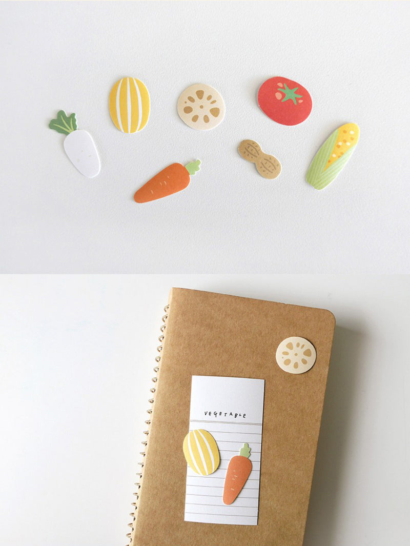 Vegetable Paper Stickers by Suatelier – Decorative Planner Supplies