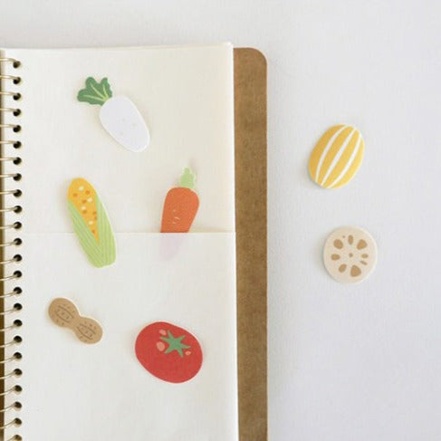 Vegetable Paper Stickers by Suatelier – Decorative Planner Supplies