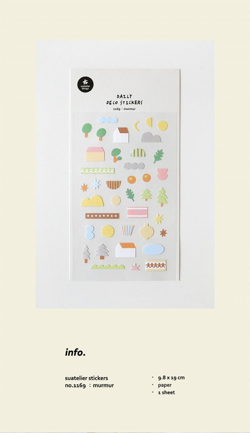 Suatelier Murmur Decorative Stickers for Journaling by LuLuFun Studio