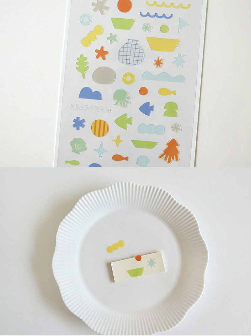 Splish Splash! Waterproof Decorative Craft Stickers by LuLuFun Studio
