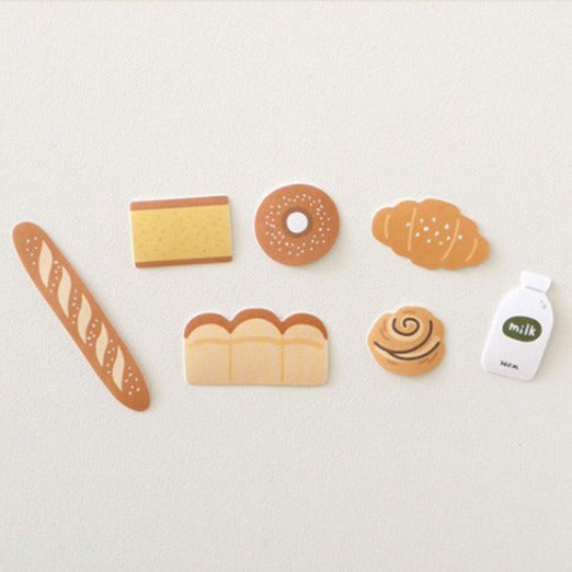 Suatelier Bakery Decorative Paper Stickers - 21 Piece Stationery Set
