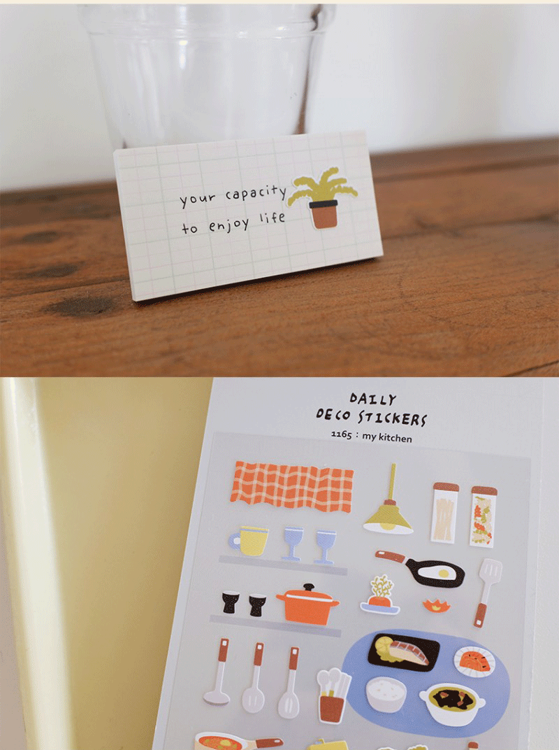 Suatelier My Kitchen Decorative Stickers for Journaling by LuLuFun Studio