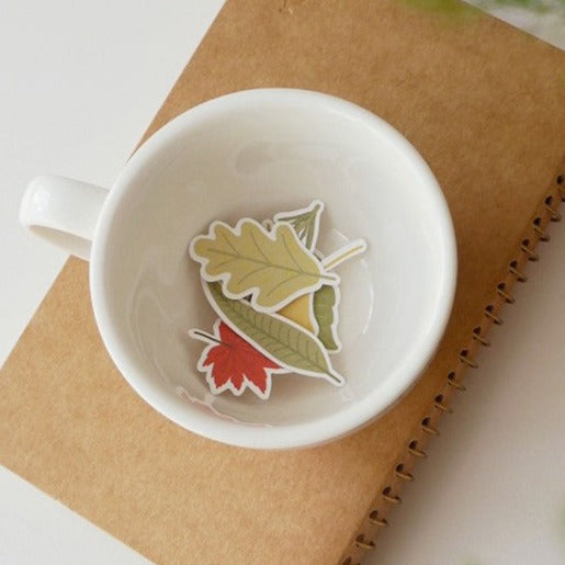Suatelier Leaves Decorative Paper Stickers for Journaling and Scrapbooking