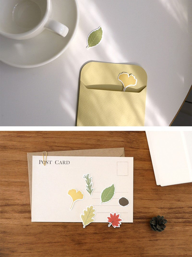 Suatelier Leaves Decorative Paper Stickers for Journaling and Scrapbooking