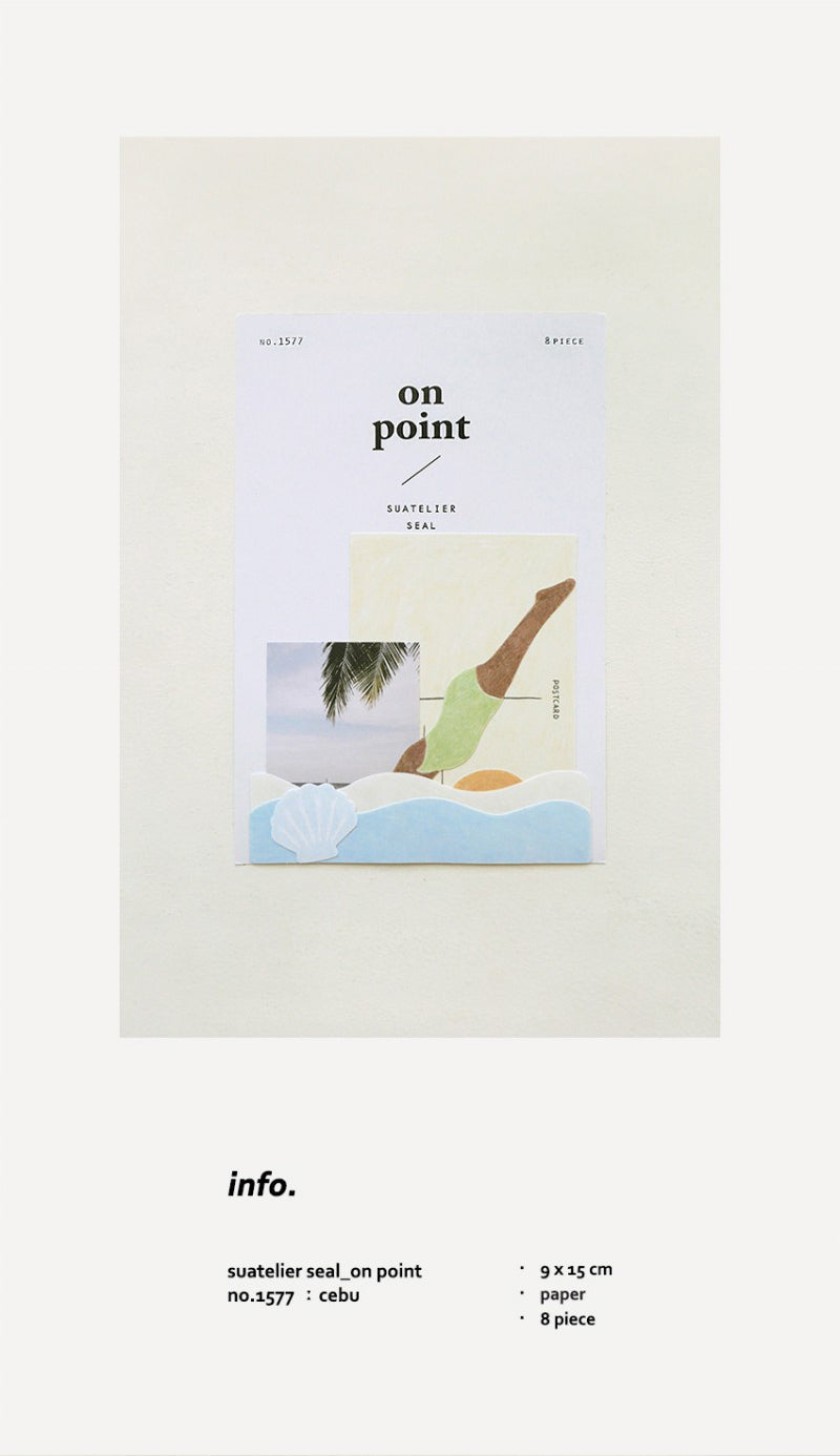 Suatelier On Point Cebu Paper Stickers for Journaling - 8 Pieces