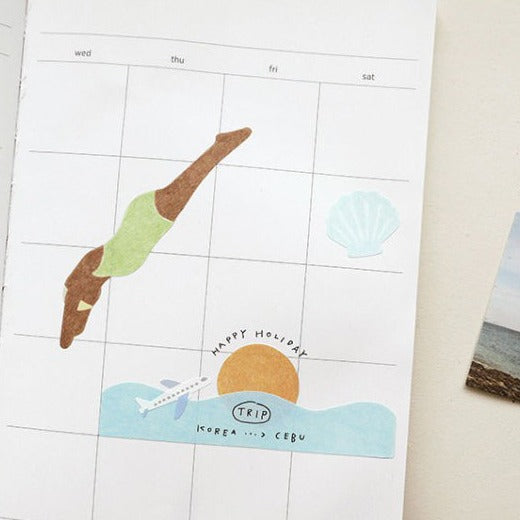 Suatelier On Point Cebu Paper Stickers for Journaling - 8 Pieces