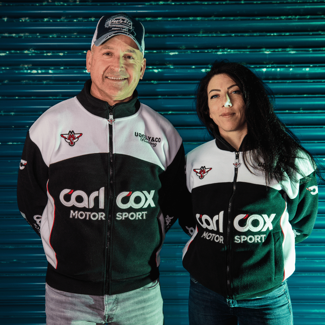 Uggly & Co Carl Cox Motorsport Track Jacket | Vintage Fleece Racing Gear