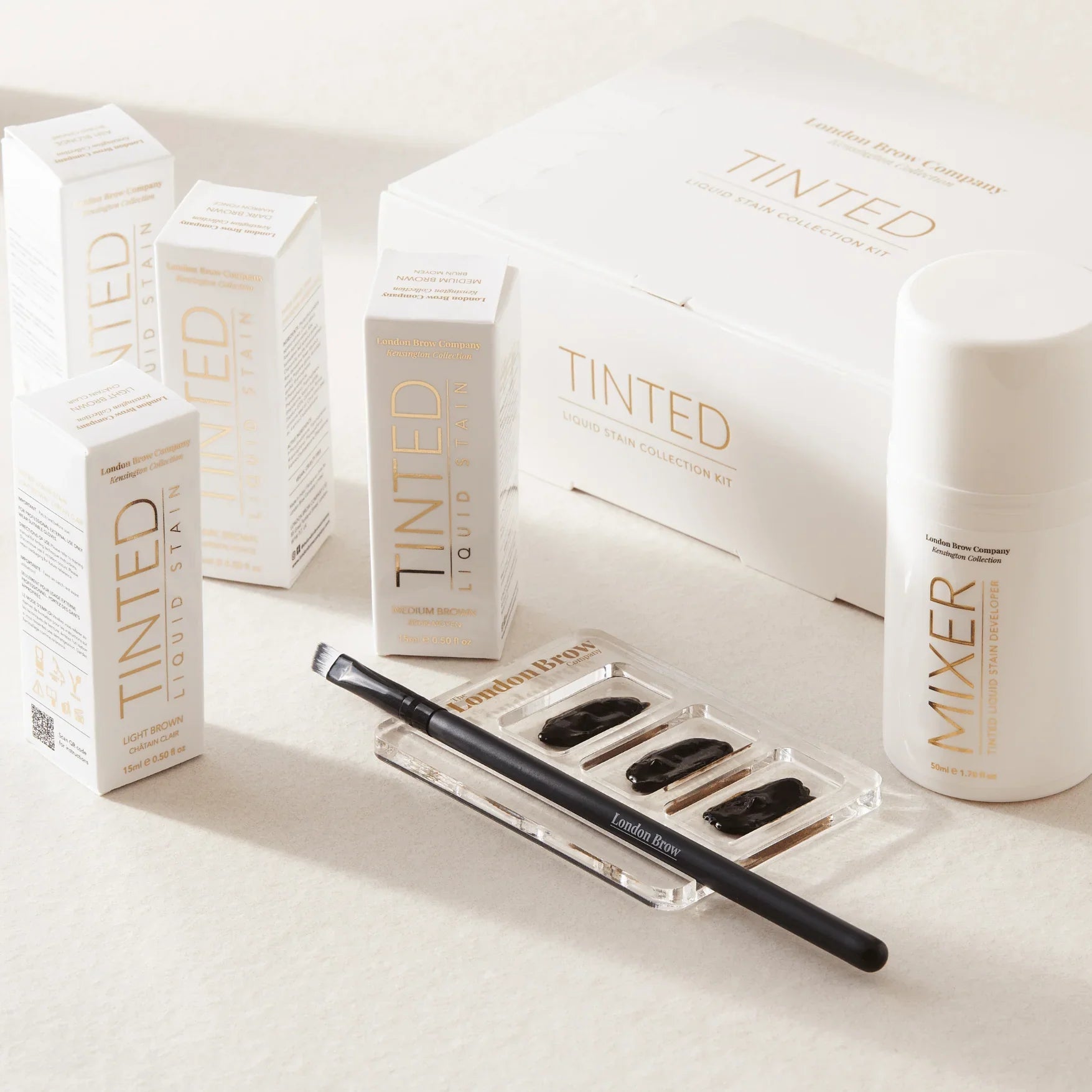 London Brow Tinted Liquid Brow Stain Starter Kit | Professional Set