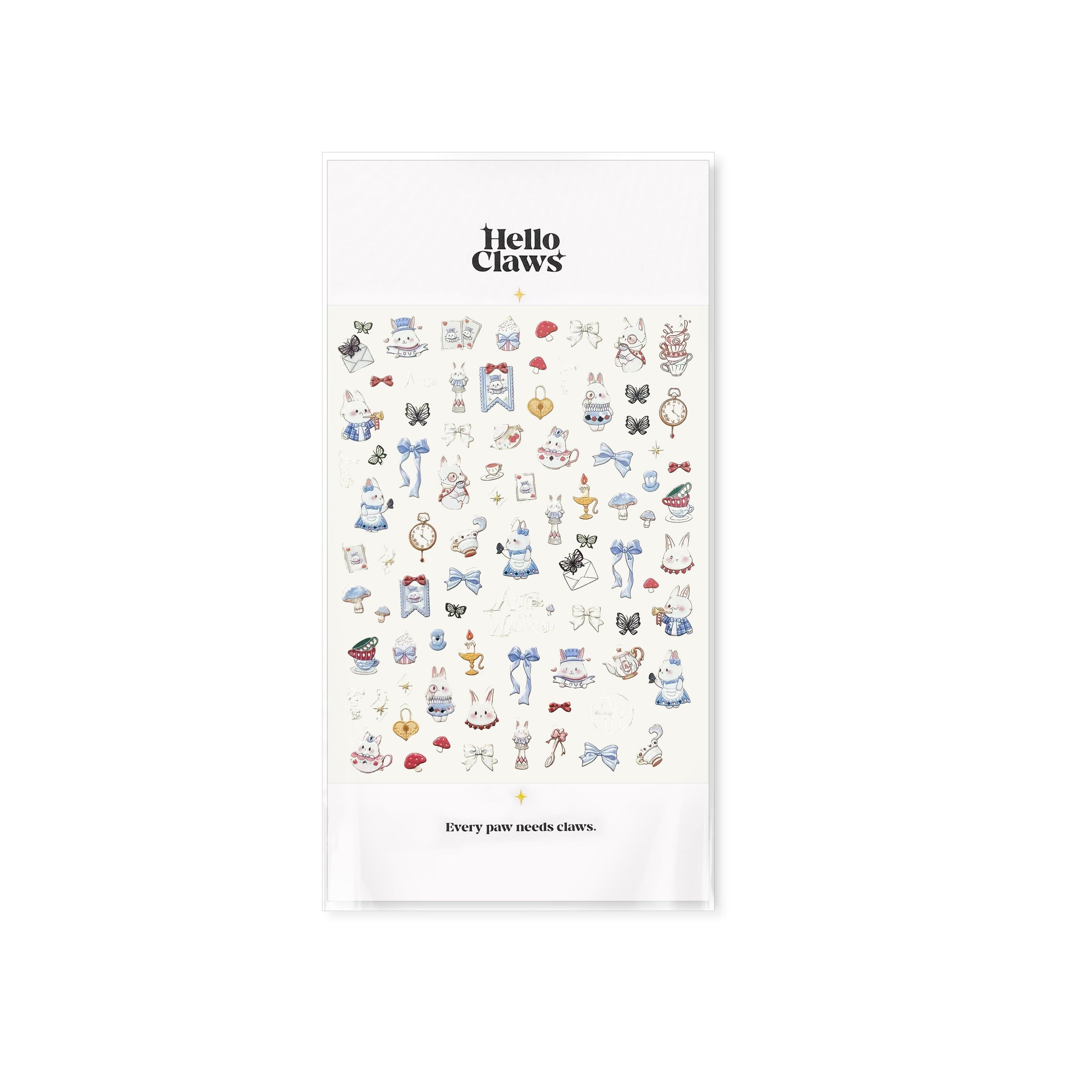 LuLuFun Studio Bunny Wonderland Nail Art Stickers – DIY Manicure Decals