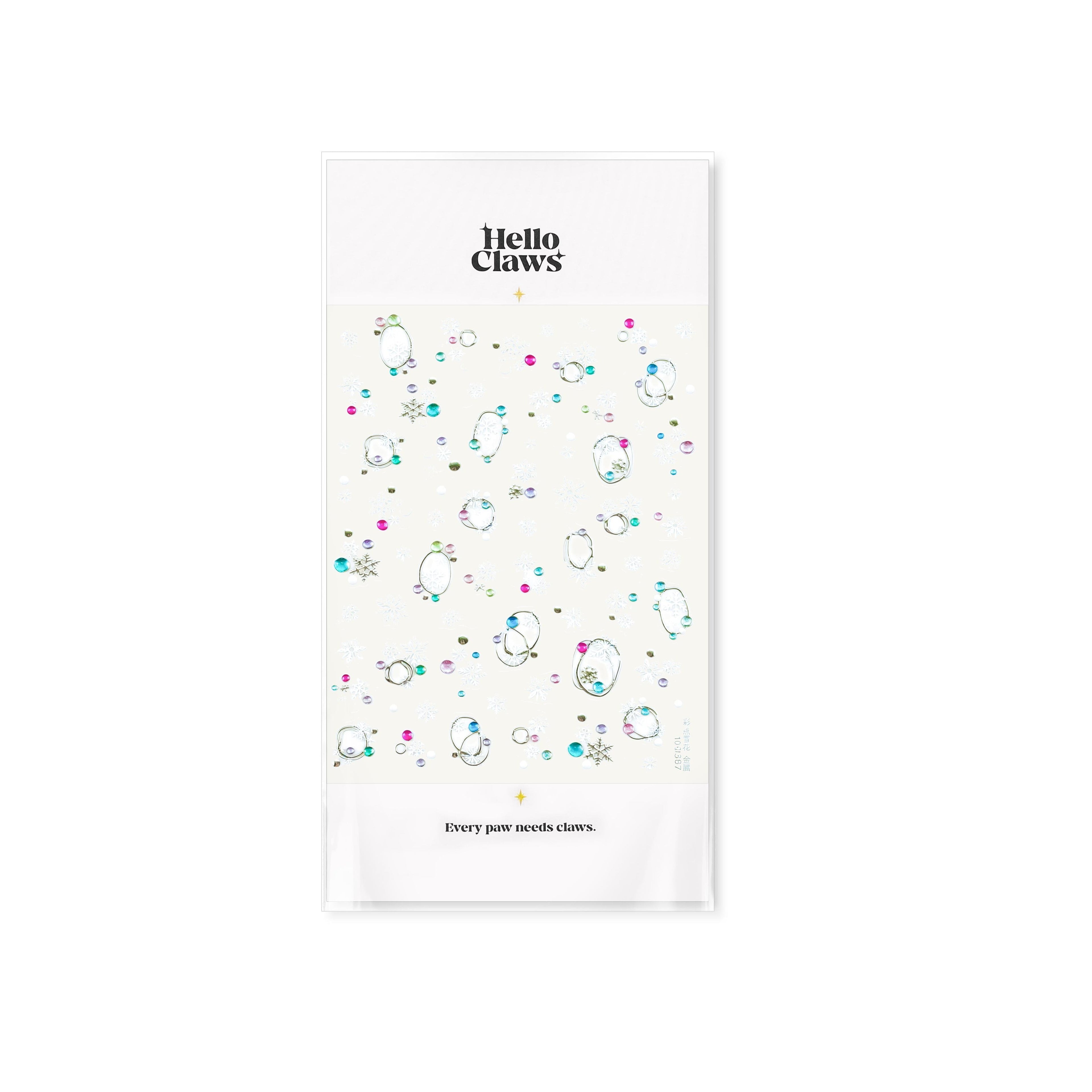 Silver Snow Nail Deco Stickers – LuLuFun Studio Ultra-Thin Nail Art