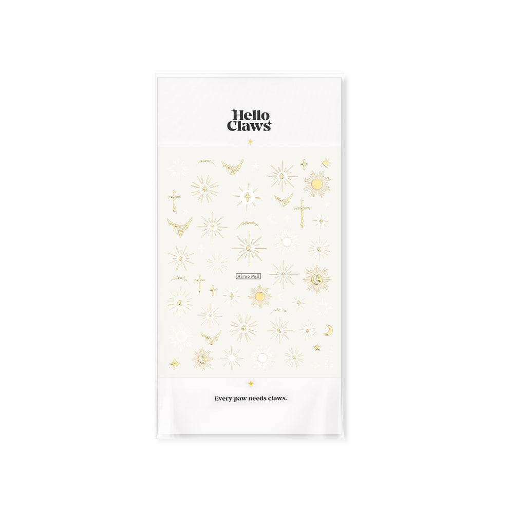 LuLuFun Studio Holy Light Moon Nail Deco Stickers - Ultra-Thin DIY Art