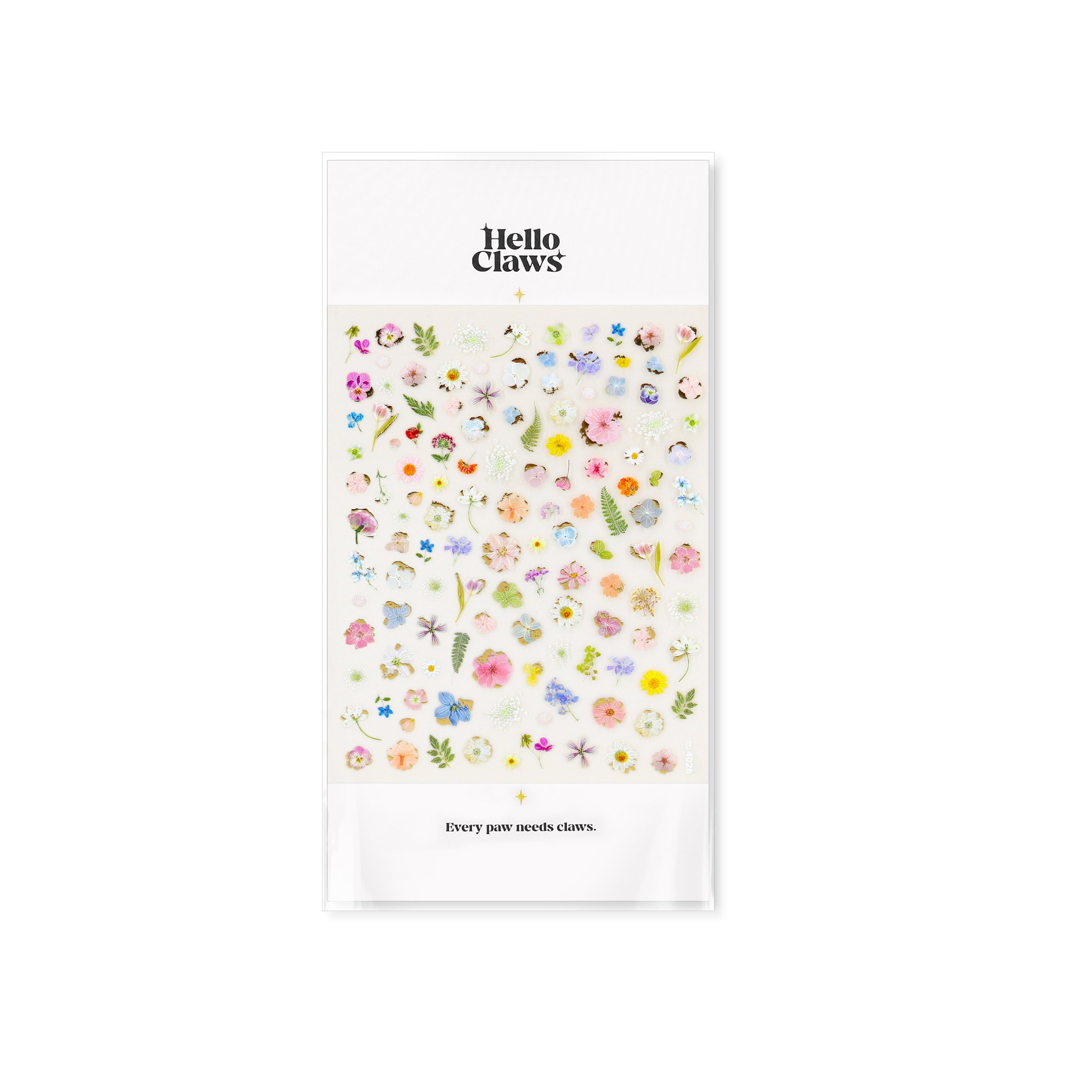 LuLuFun Studio Spring Flower Nail Deco Stickers - Ultra-Thin Floral Decals