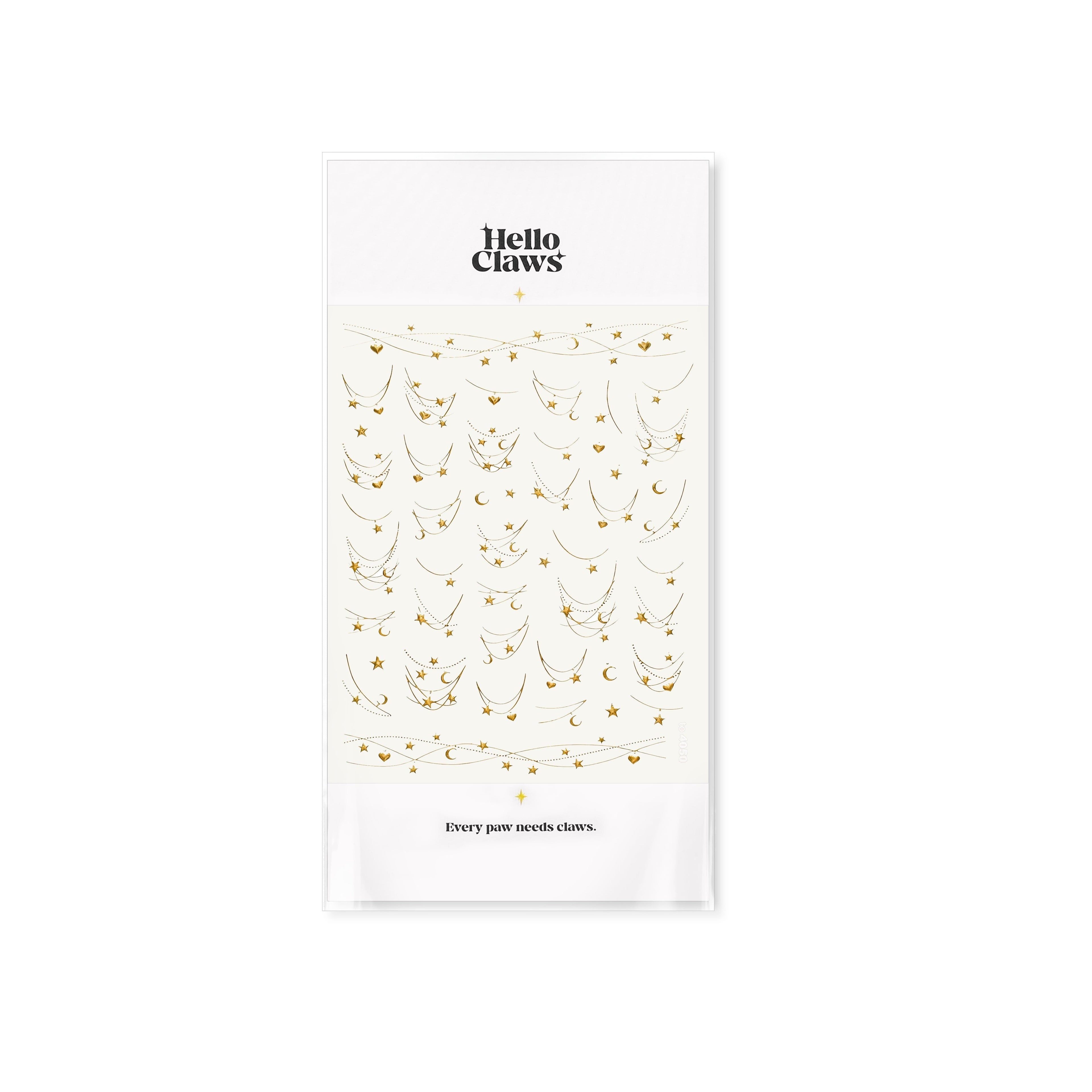 LuLuFun Studio Star Necklace Nail Art Stickers – Ultra-Thin Decals