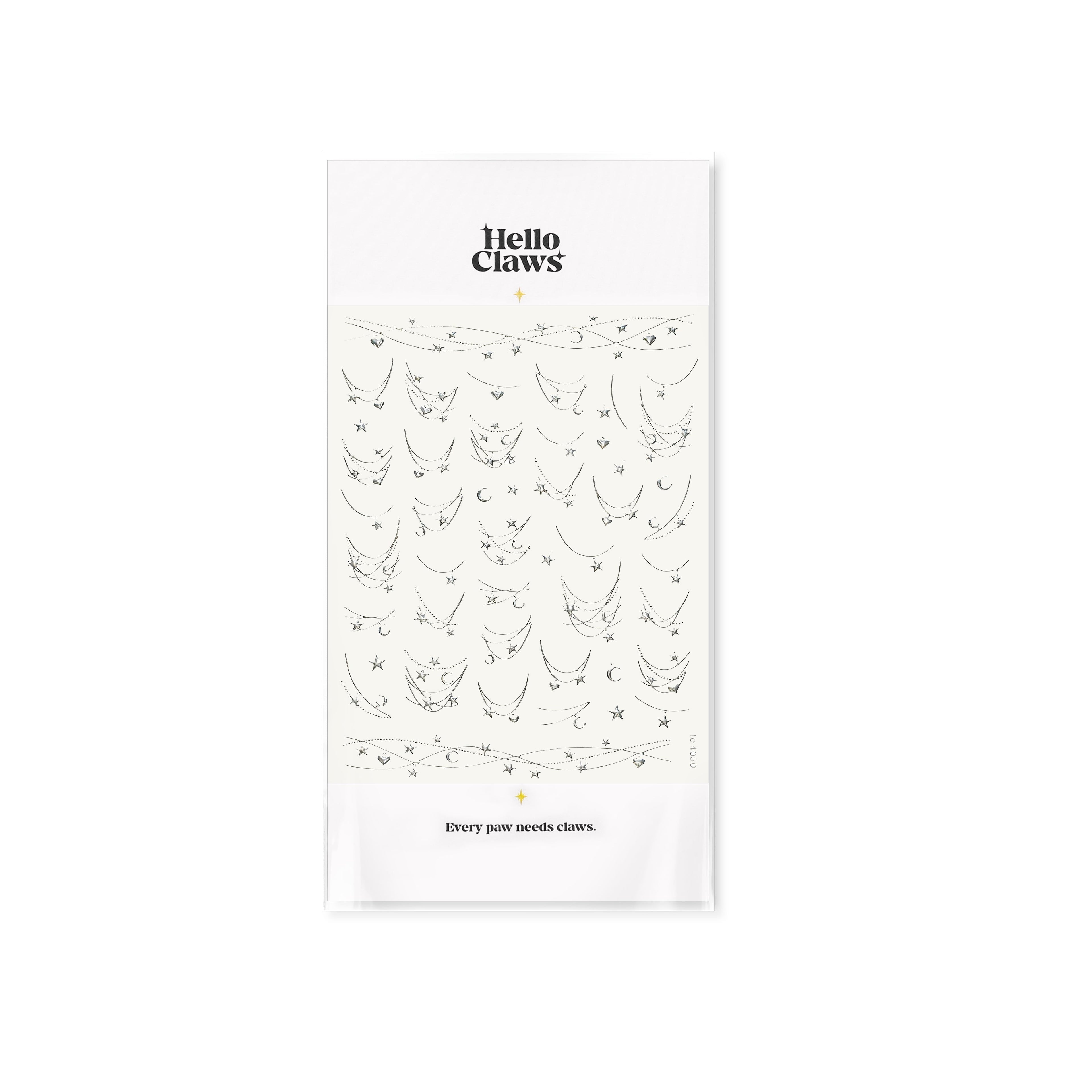 LuLuFun Studio Star Necklace Nail Art Stickers – Ultra-Thin Decals