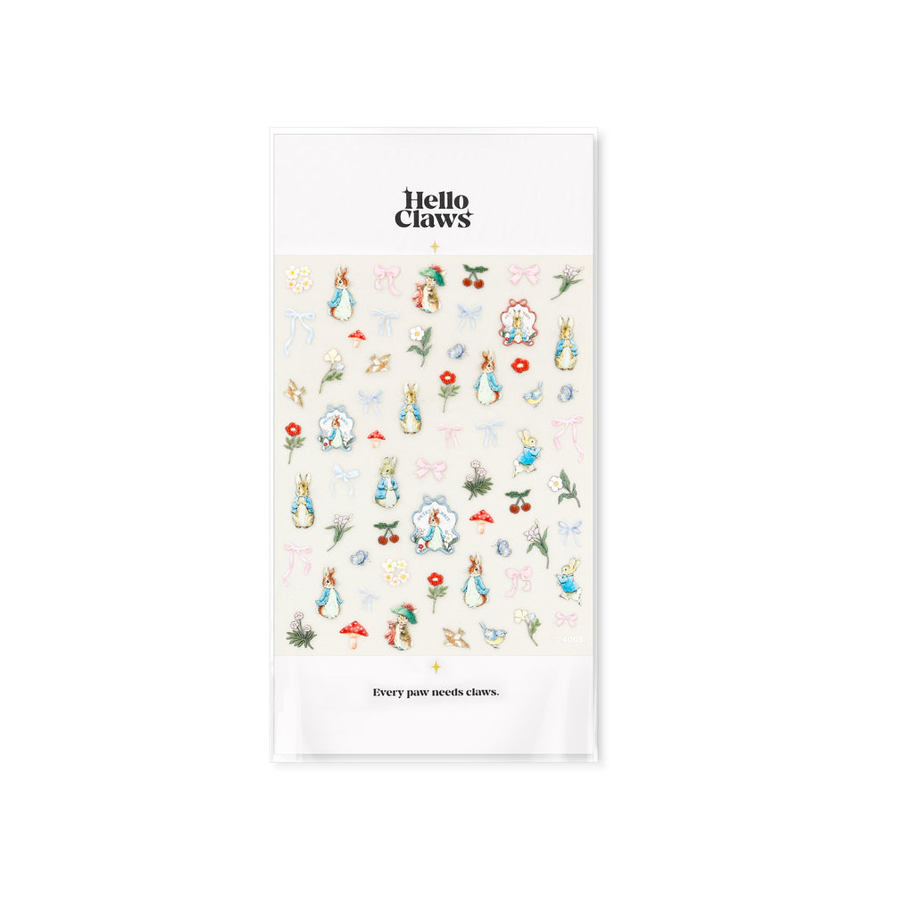 Bunny Nail Deco Stickers by LuLuFun Studio | Ultra-Thin Manicure Decals