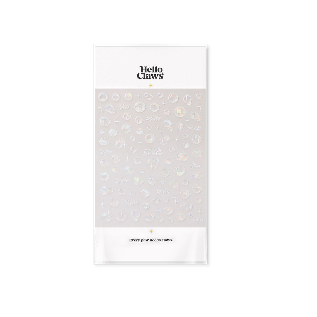 LuLuFun Studio Crystal Bubble Nail Art Stickers - 3D Manicure Decals