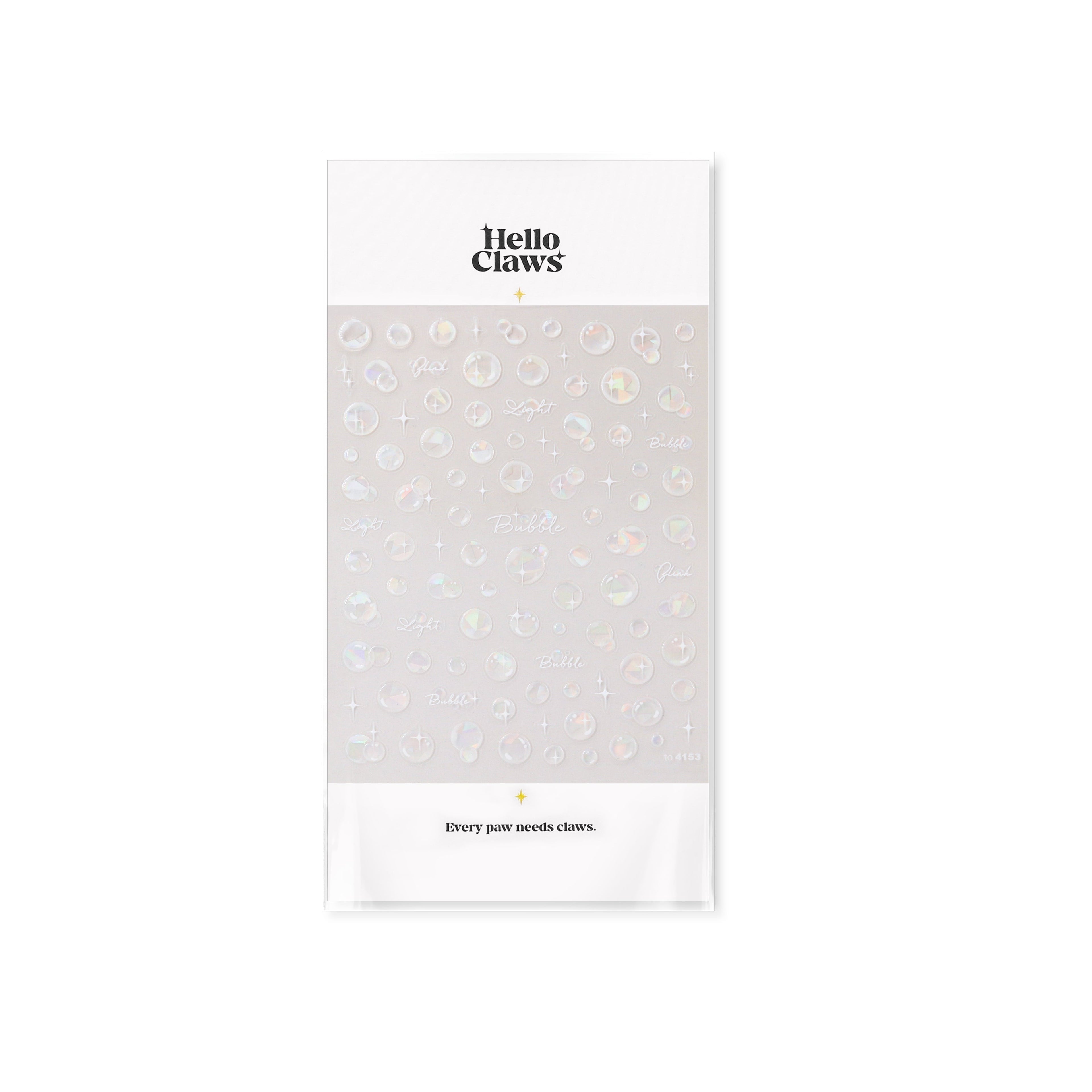 LuLuFun Studio Crystal Bubble Nail Art Stickers - 3D Manicure Decals