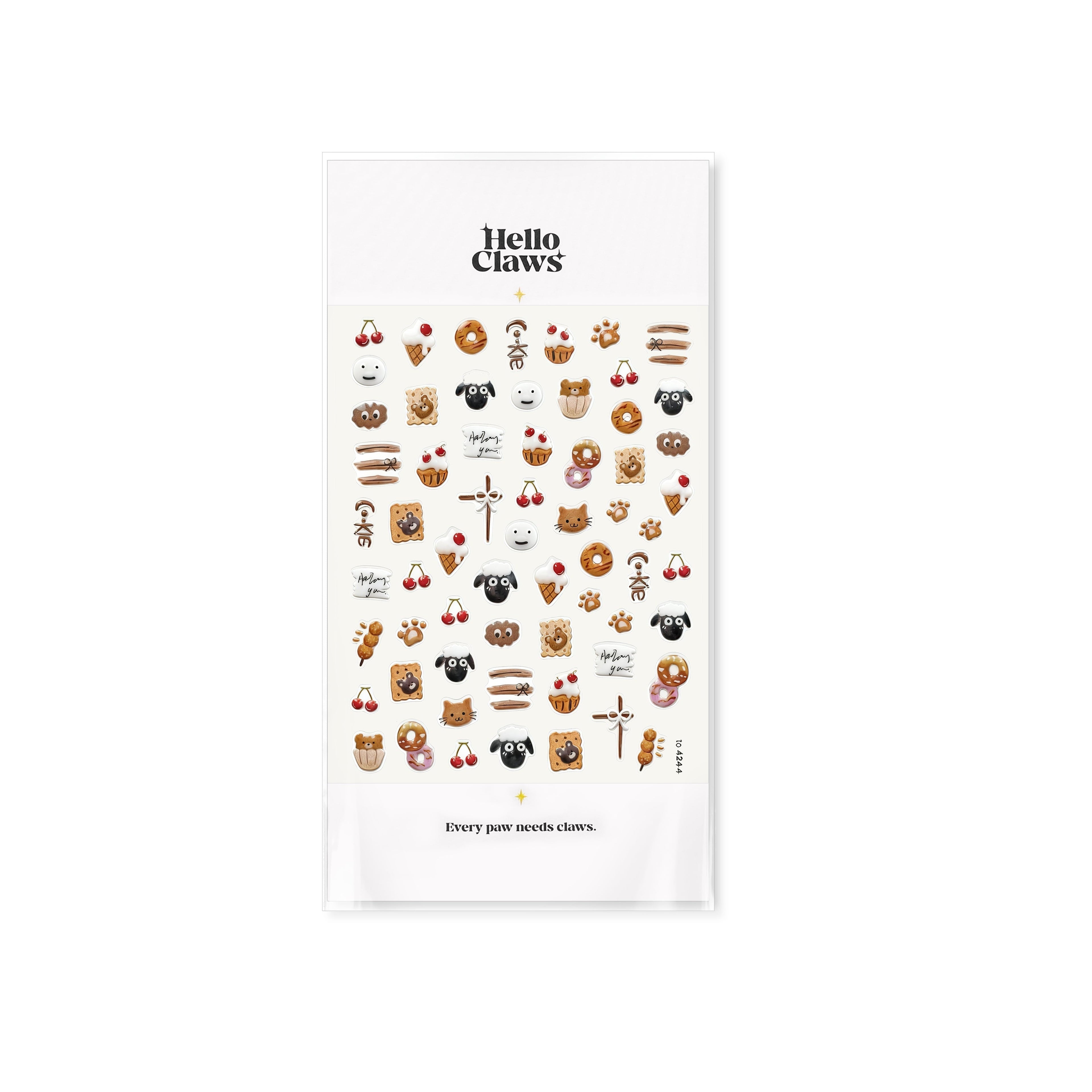 Sheep and Cherry Nail Deco Stickers - LuLuFun Studio Art Decals