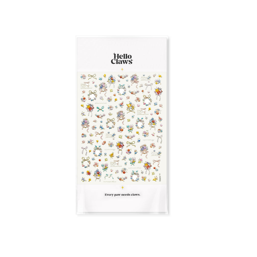 Hello Claws Blossom and Pearl Nail Deco Stickers - Ultra-Thin Nail Art