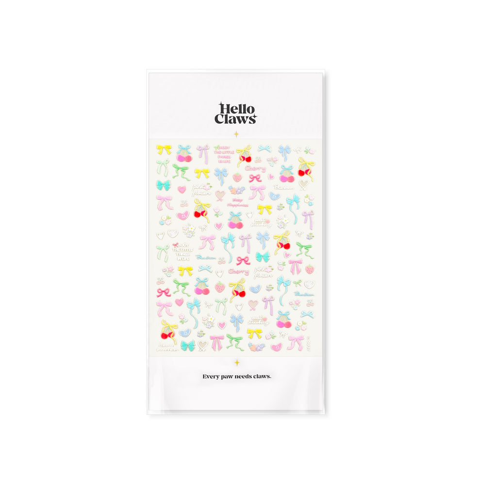 LuLuFun Studio Bowknot Nail Deco Stickers – Ultra-Thin DIY Nail Art
