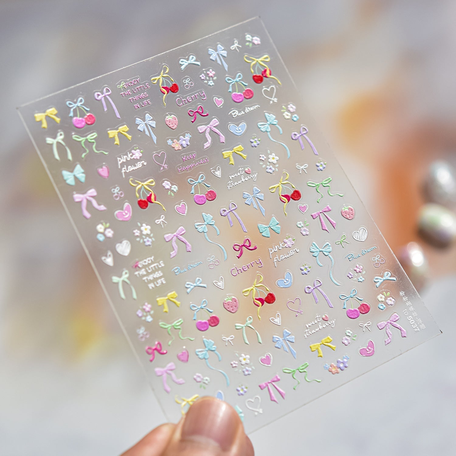 LuLuFun Studio Bowknot Nail Deco Stickers – Ultra-Thin DIY Nail Art