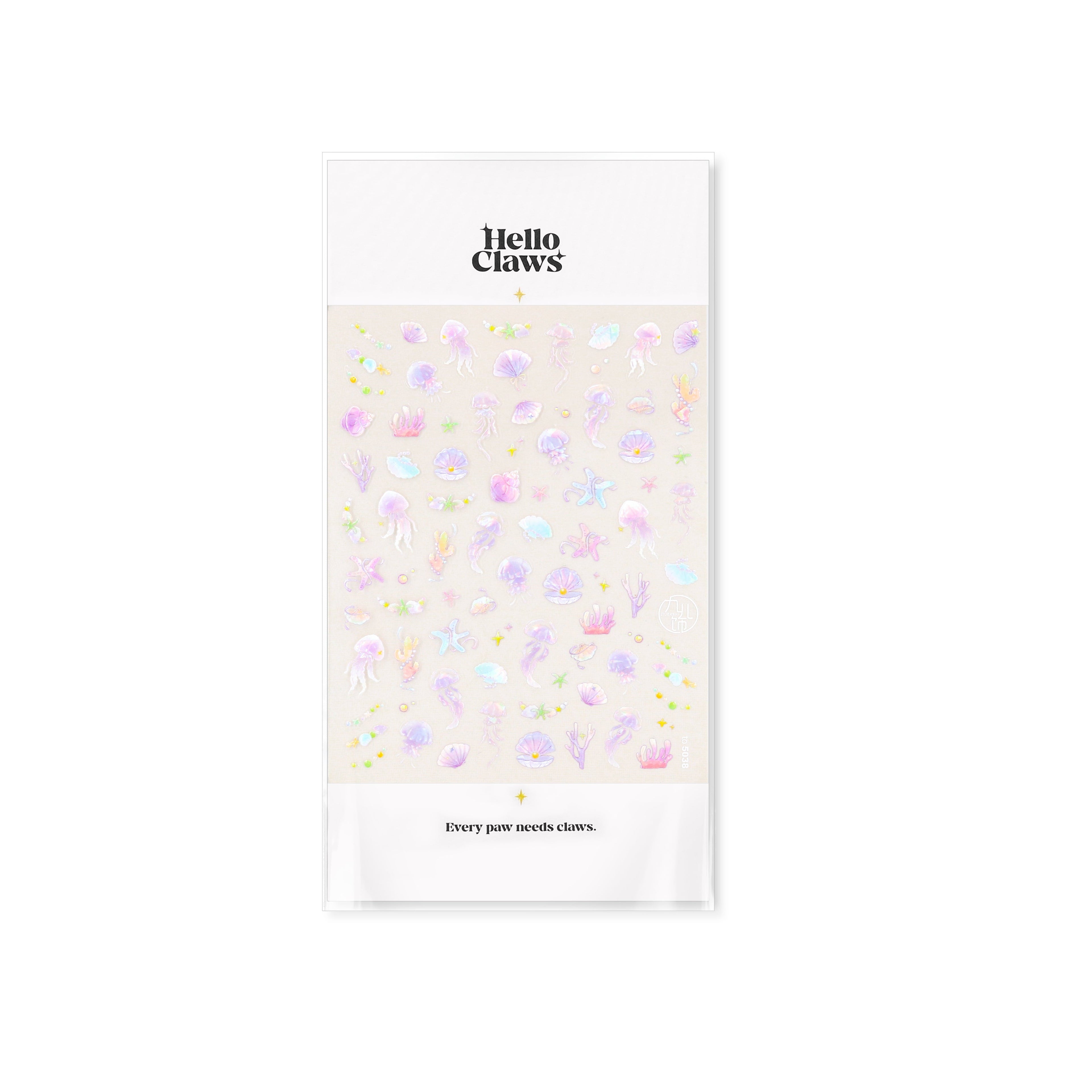 LuLuFun Studio Bubble Jellyfish Nail Art Stickers - Ultra-Thin Decals