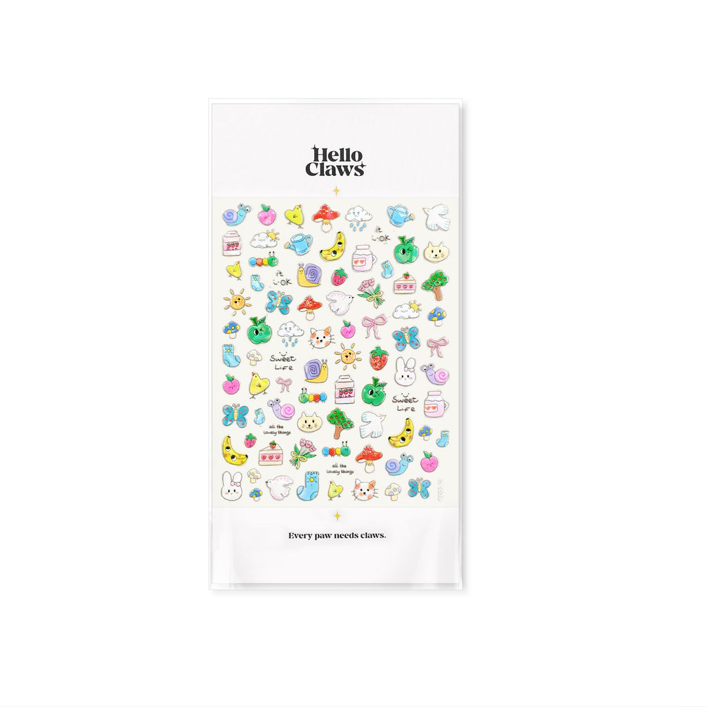 LuLuFun Studio Lovely Zoo Nail Deco Stickers – Ultra-Thin DIY Nail Art