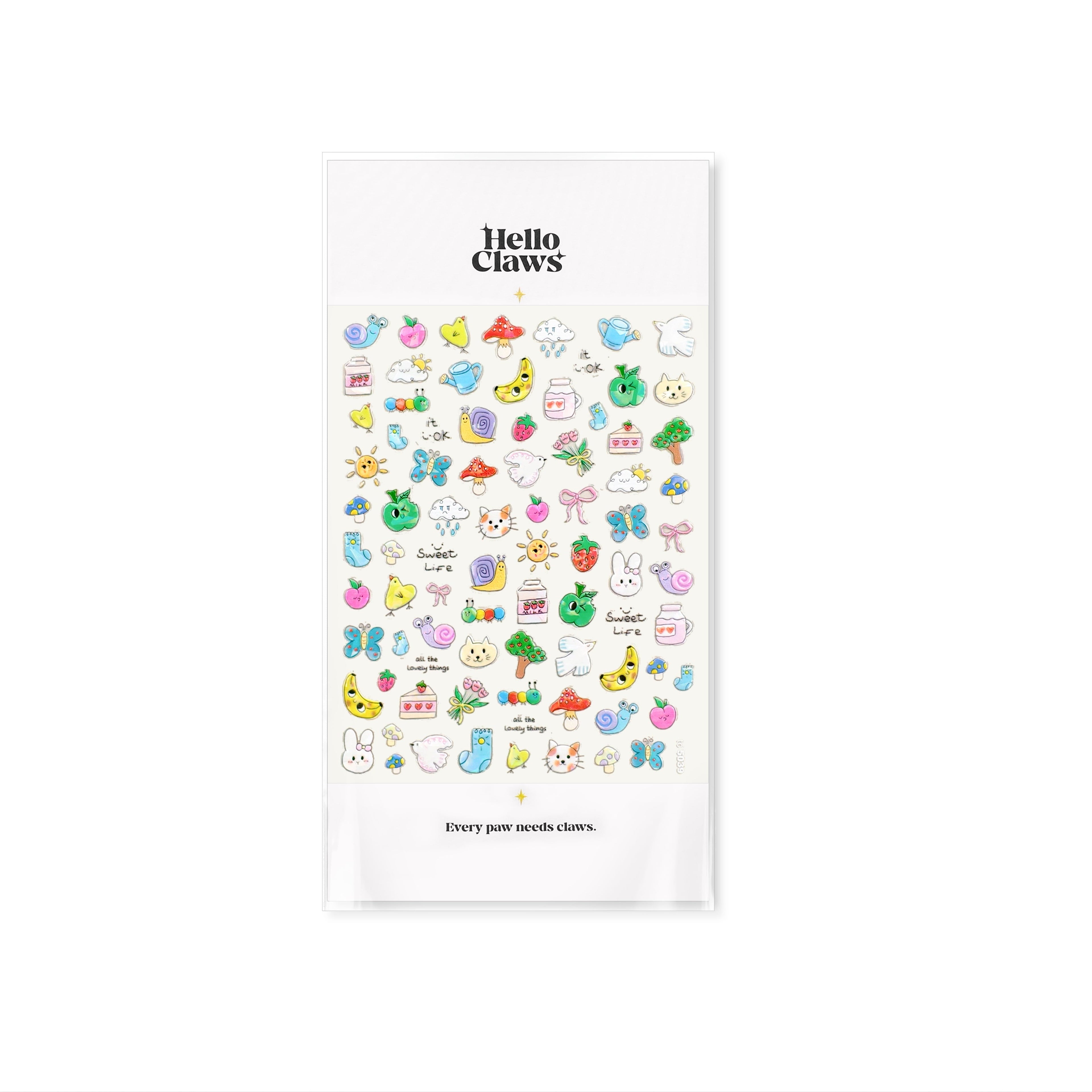 LuLuFun Studio Lovely Zoo Nail Deco Stickers – Ultra-Thin DIY Nail Art