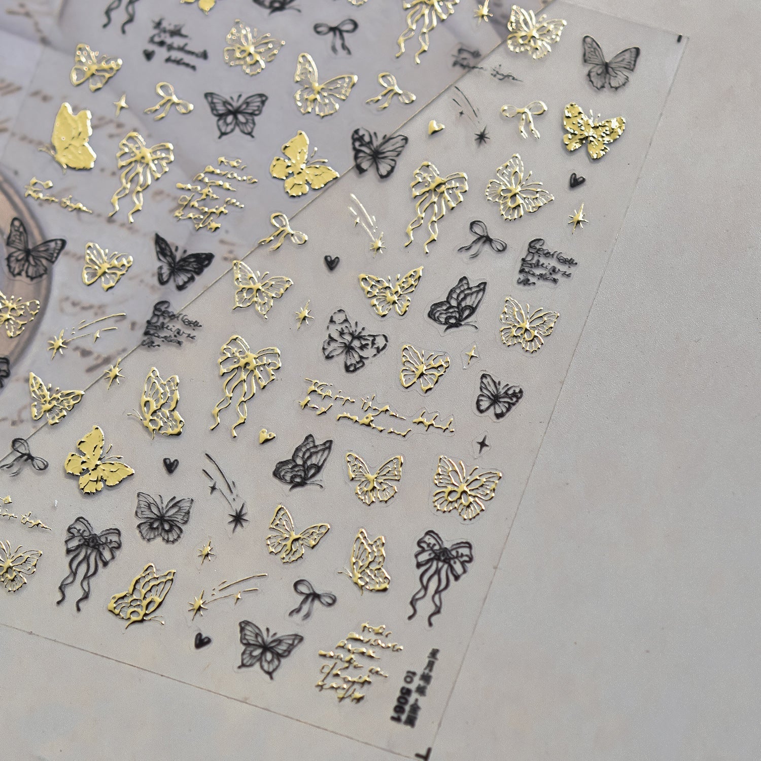 LuLuFun Studio Butterfly & Bowknot Hot Stamping Nail Deco Stickers