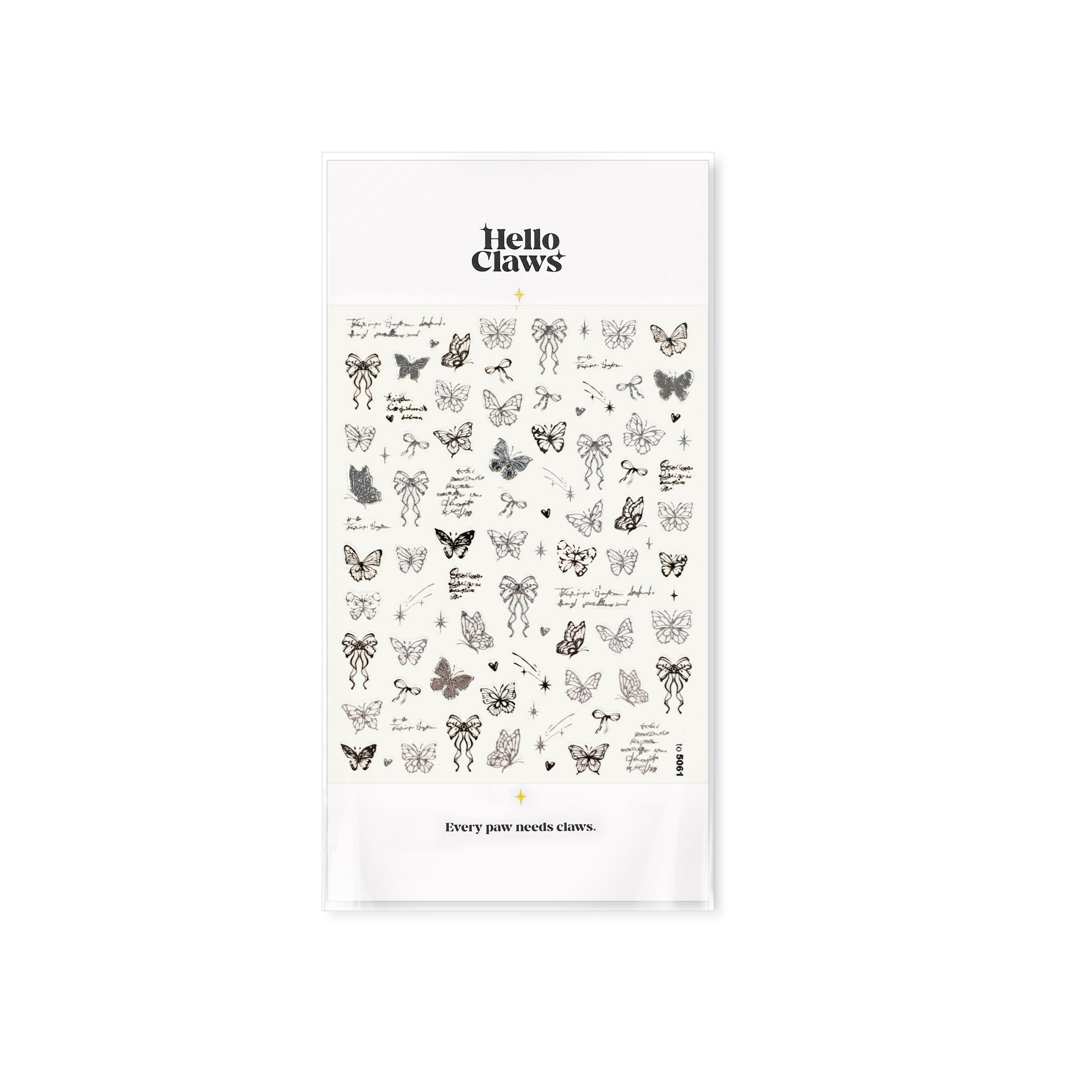 LuLuFun Studio Butterfly & Bowknot Hot Stamping Nail Deco Stickers
