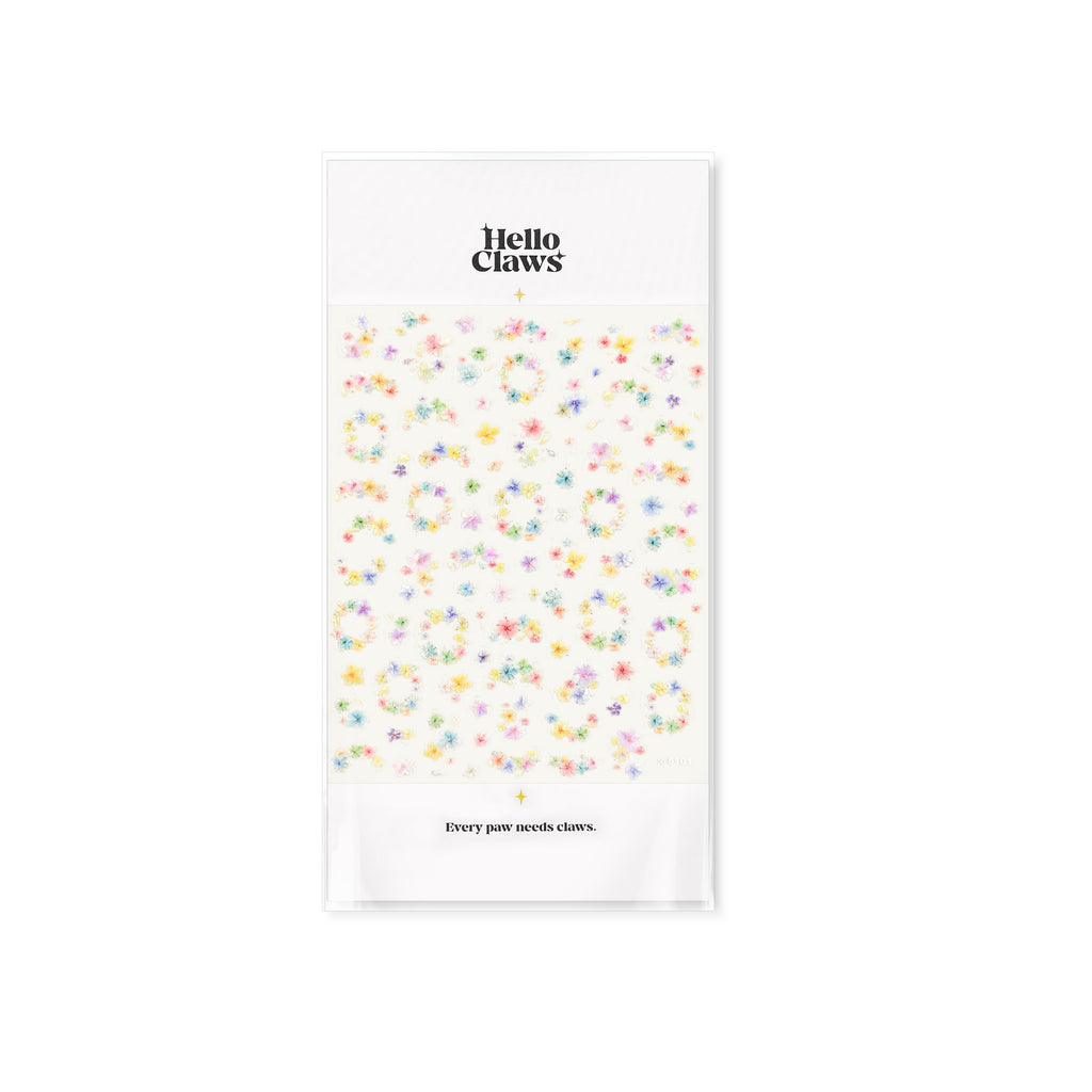 LuLuFun Studio Crystal Garland Nail Deco Stickers – Ultra-Thin Decals