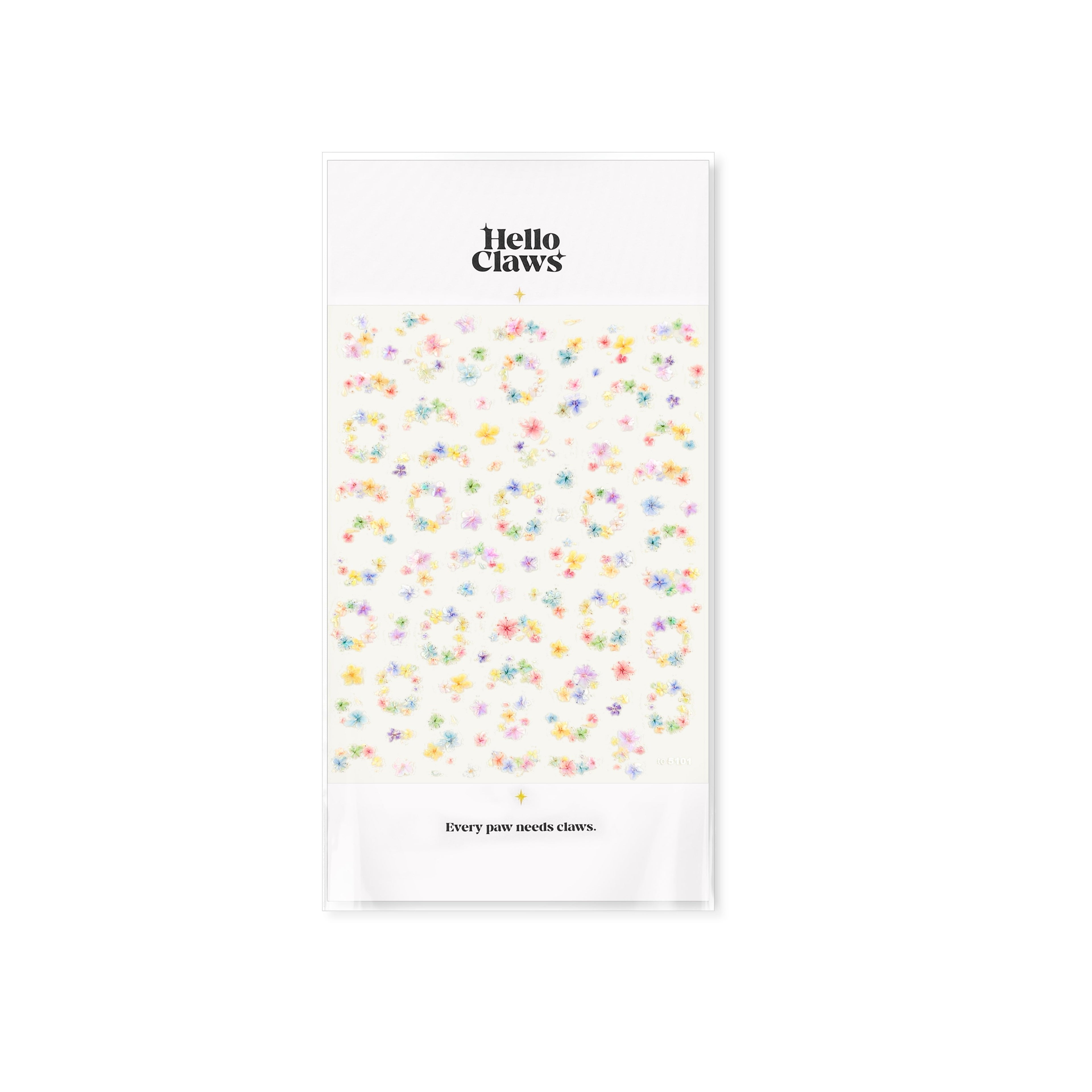 LuLuFun Studio Crystal Garland Nail Deco Stickers – Ultra-Thin Decals