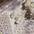 LuLuFun Studio Crystal Garland Nail Deco Stickers – Ultra-Thin Decals