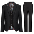 TPW-13 - Women's 3 Piece Plain Black Suit