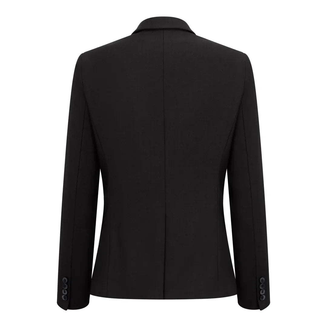 TPW-13 - Women's 3 Piece Plain Black Suit