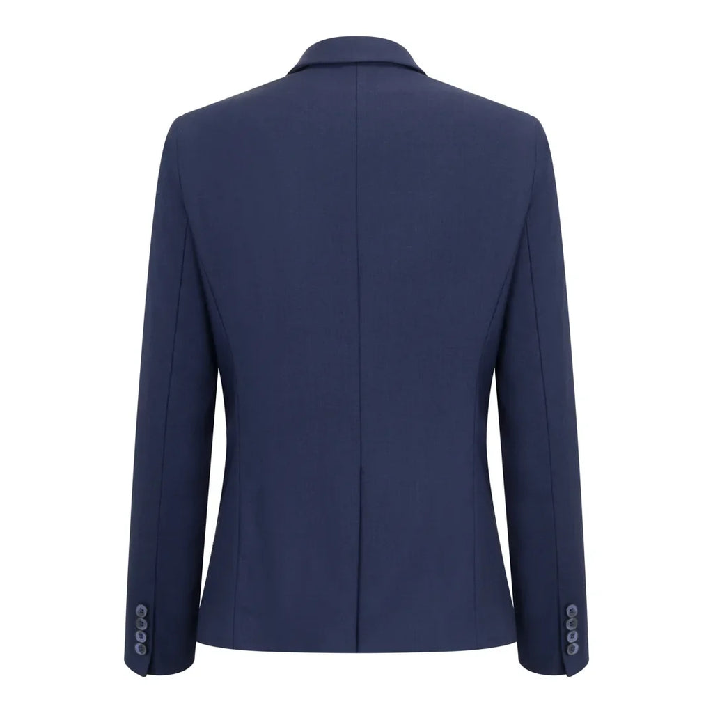 TPW-14 - Women's 3 Piece Plain Navy Blue Suit