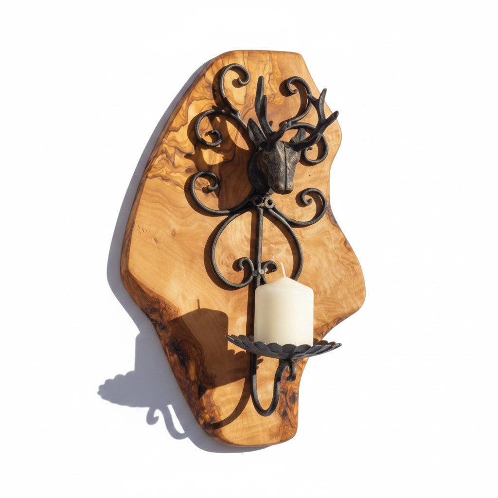 Wall Mounted Stag Candle Holder