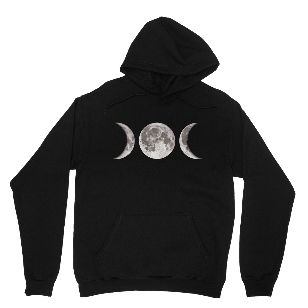 Kate's Clothing Triple Goddess Lunar Print Hoodie – Soft Cotton Blend