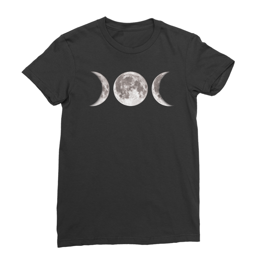 Triple Goddess Moon Phase Unisex Cotton T-Shirt | Kate's Clothing