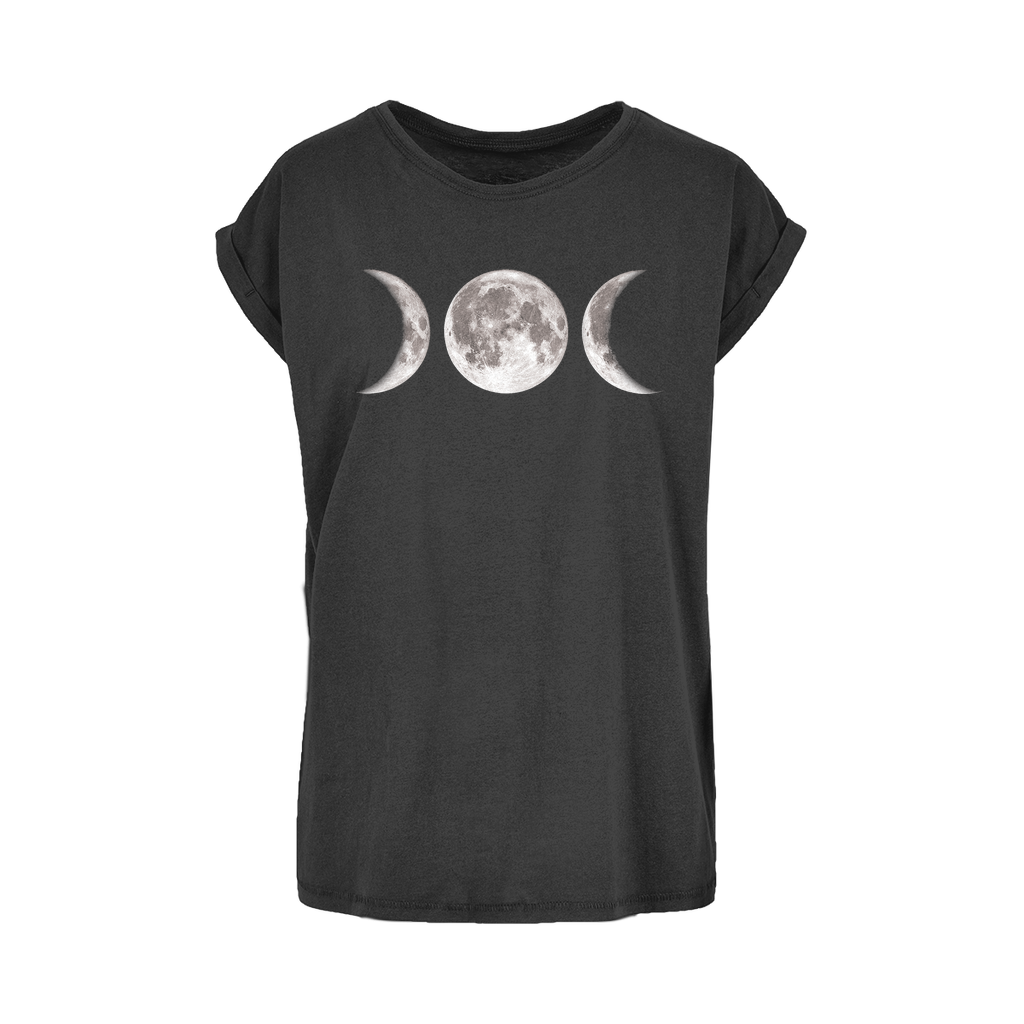 Kate's Clothing Triple Goddess Moon Phase Cotton Extended Shoulder Tee