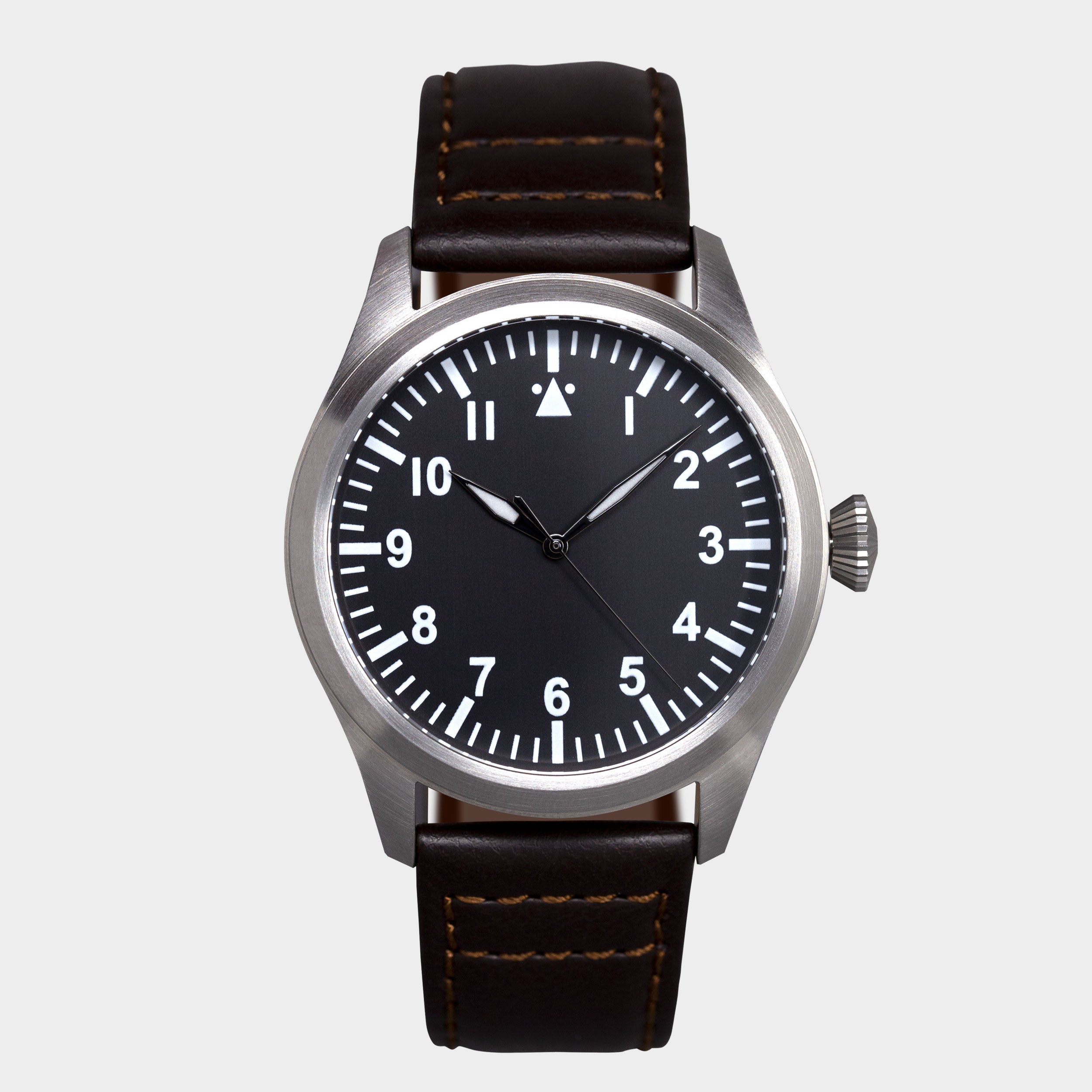 'Turbulence' Cat.1 Aviator's Watch (46mm) | Rook Black