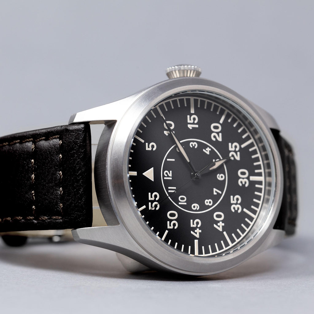 'Turbulence' Cat.2 Aviator's Watch (46mm) | Rook Black