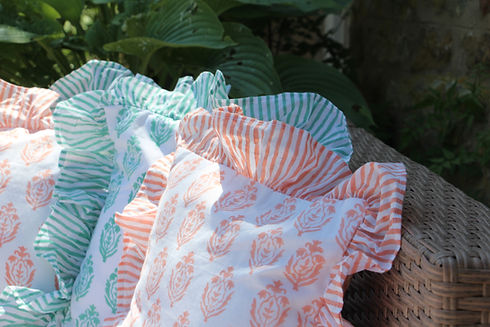 Turquoise sea cushion
