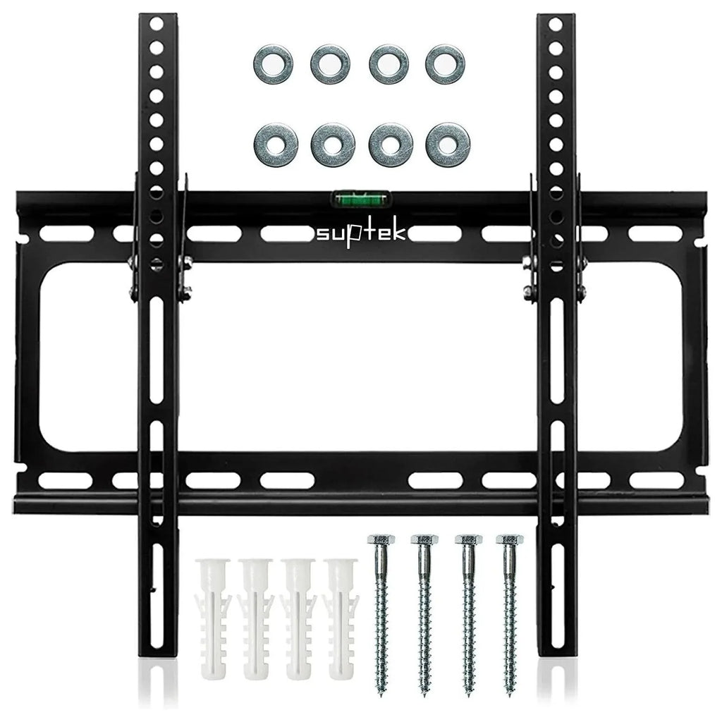 Suptek TV Wall Mount Bracket for 26-55 Inch LED LCD TVs | 15° Tilt
