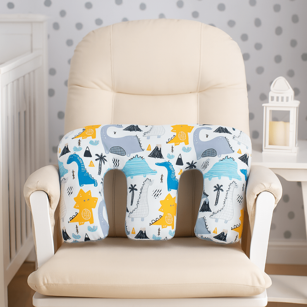 Twin Nursing Pillow | For Your Little One Tandem Feeding Support – Dino