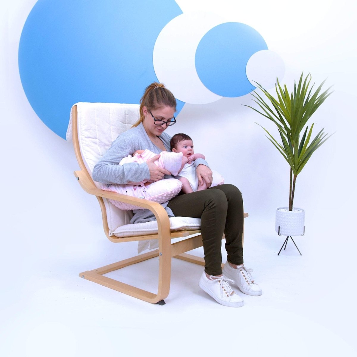 For Your Little One Twin Nursing Pillow – Ergonomic Tandem Feeding, Pixie
