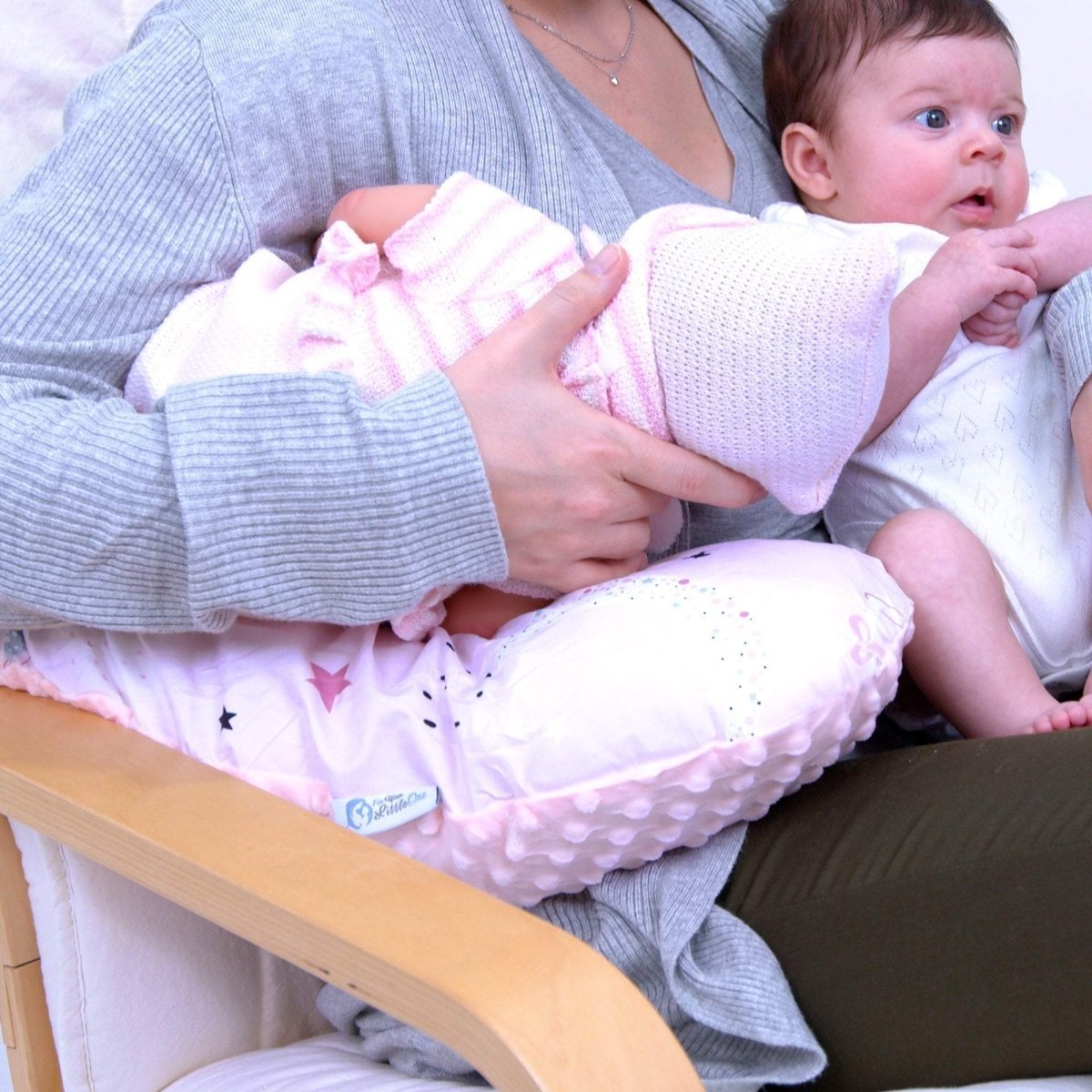 For Your Little One Twin Nursing Pillow – Ergonomic Tandem Feeding, Pixie