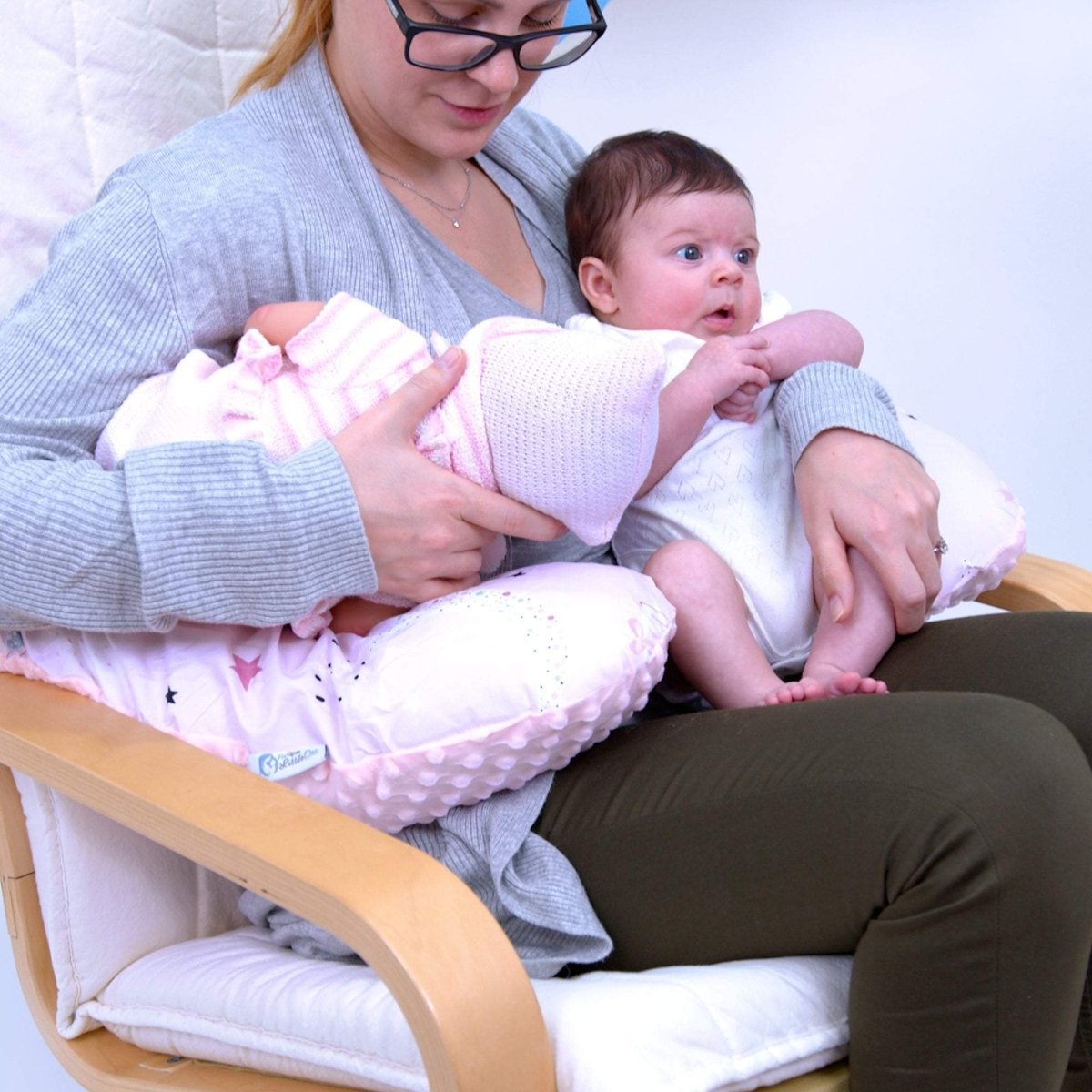 For Your Little One Twin Nursing Pillow – Ergonomic Tandem Feeding, Pixie