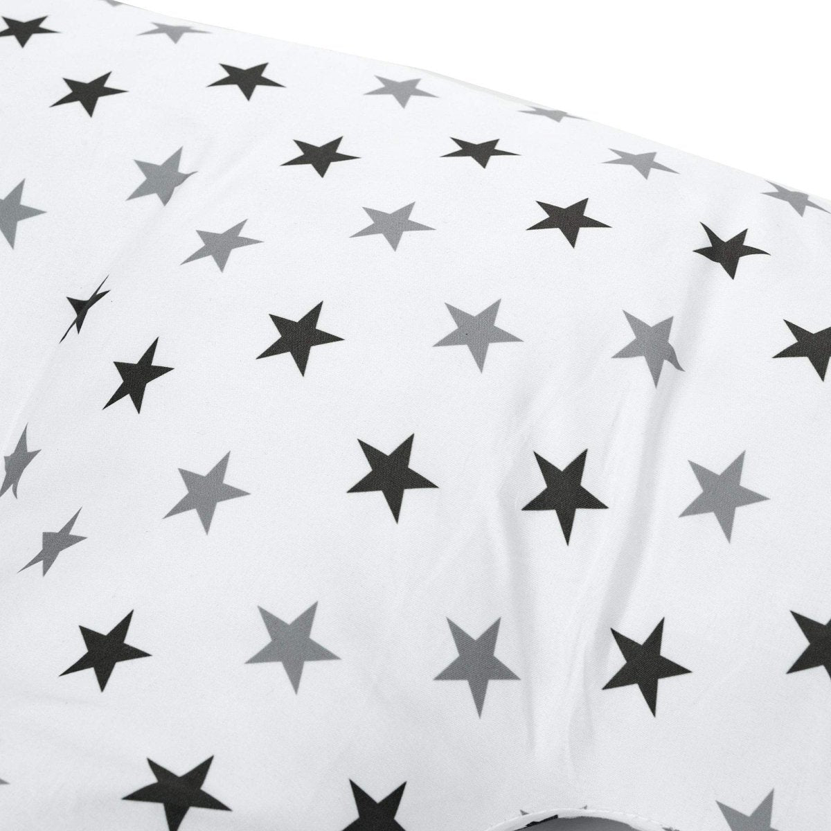 Twin Nursing Pillow by For Your Little One | Tandem Feeding - Silver Stars